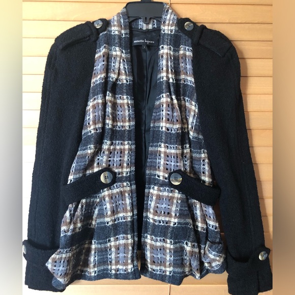 NANETTE LEPORE NWOT WOMEN’S BLAZER WITH FRONT ZIPPER/ 2 FRONT POCKETS SIZE 6 - Picture 2 of 13